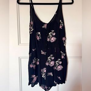 Floral Stitched Romper